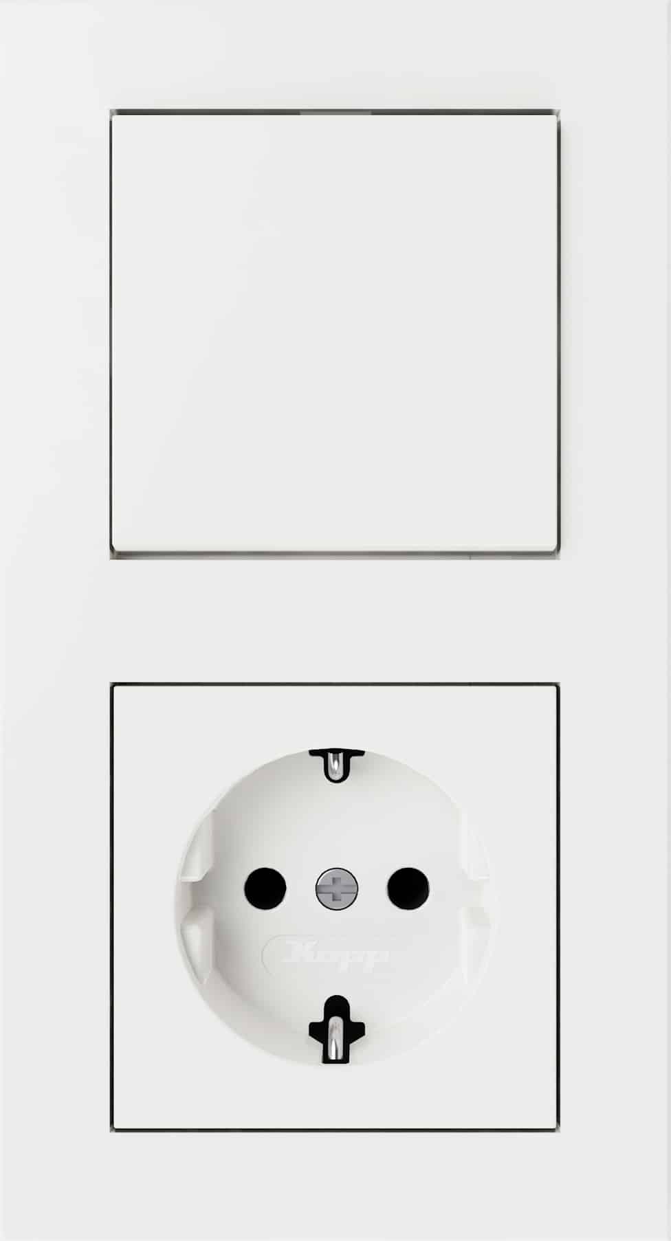 Kopp HK07 Pure Schalter 2fach Weiss