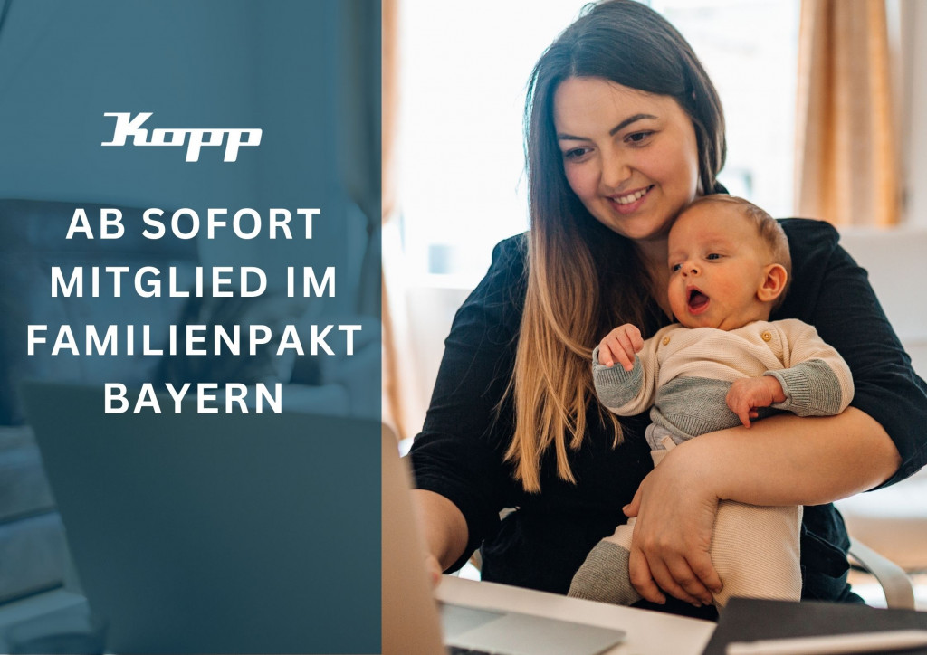 Familie und Beruf – zwei Welten, die sich manchmal schwer vereinen lassen. Aber nicht bei Kopp. Denn wir wissen: Nur wenn beides zusammenpasst, kann ein Arbeitsumfeld entstehen, das nicht nur leistungsstark, sondern auch nachhaltig gesund ist. Deshalb ist Kopp jetzt offiziell Mitglied im Familienpakt Bayern und damit Teil eines starken Netzwerks aus Unternehmen und Institutionen, die sich aktiv für bessere Vereinbarkeit einsetzen.