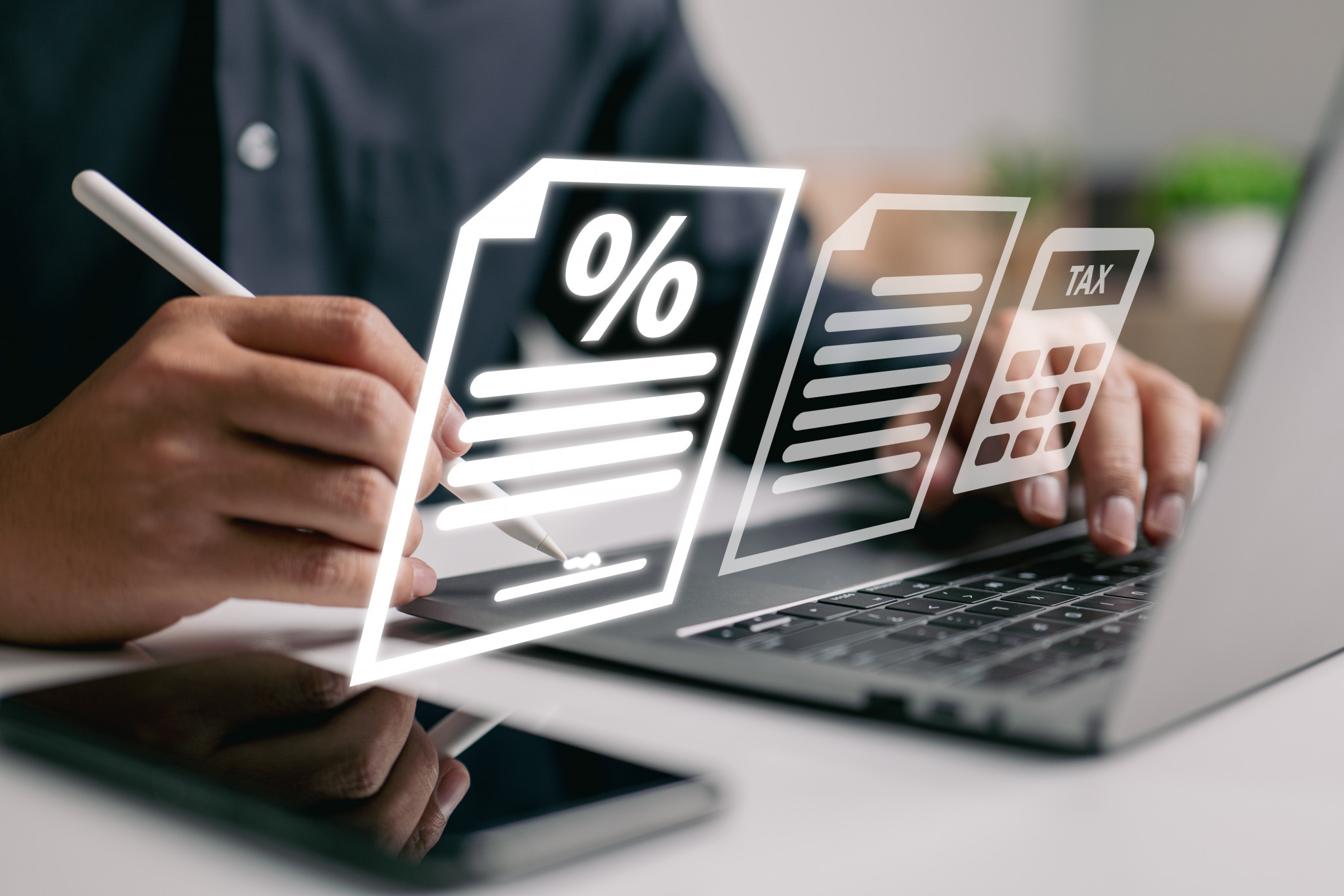 With The Earning Payment Person Concept, Calculate Payroll, Sala
