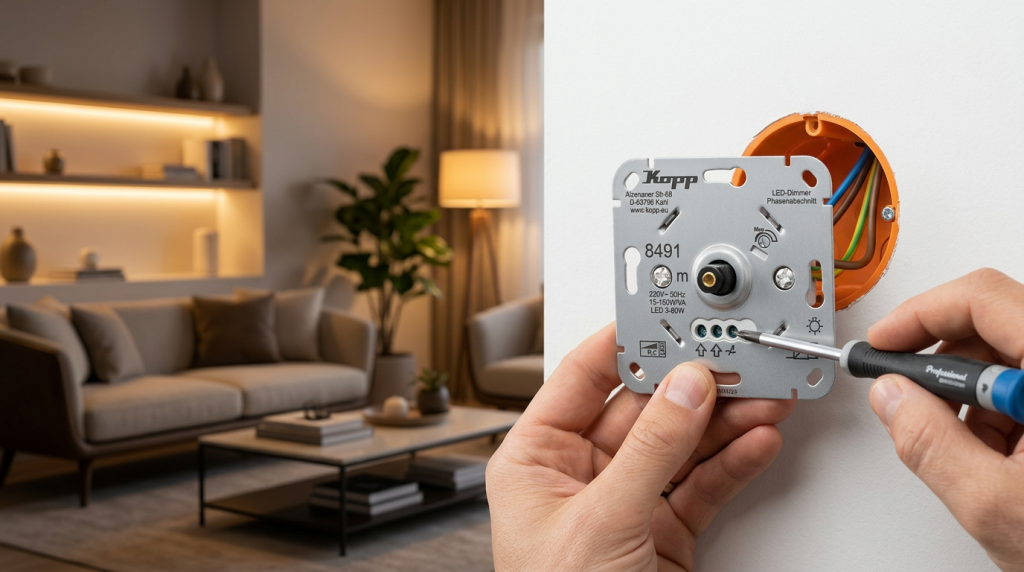 Modernes LED-Licht lebt vom richtigen Dimmer. Flackern, Brummen oder ein zu kleiner Helligkeitsbereich gehören zu den häufigsten Praxisproblemen beim Einsatz von LED-Leuchtmitteln – und lassen sich mit dem falschen Dimmer nicht lösen. Mit drei neuen LED-Drehdimmern für den Fachhandel schafft Kopp jetzt Abhilfe: Die Modelle 8491 (849100004), 8492 (849200007) und 8494 (849400003) sind ab KW 12 bzw. Ende April 2026 verfügbar und setzen neue Maßstäbe in Sachen Flexibilität, Kompatibilität und Installationsqualität.