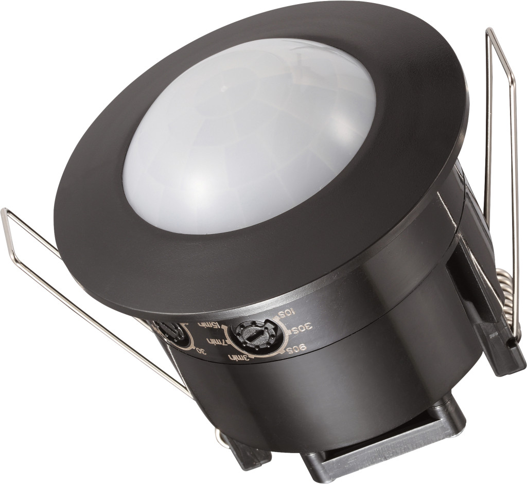 Der Decken-Bewegungsmelder 360° in Schwarz erweitert das Angebot für die automatische Lichtsteuerung im Innenbereich. Die neue Farbvariante ergänzt das bereits erhältliche weiße Modell und bietet zusätzliche Gestaltungsfreiheit bei der Elektroinstallation.