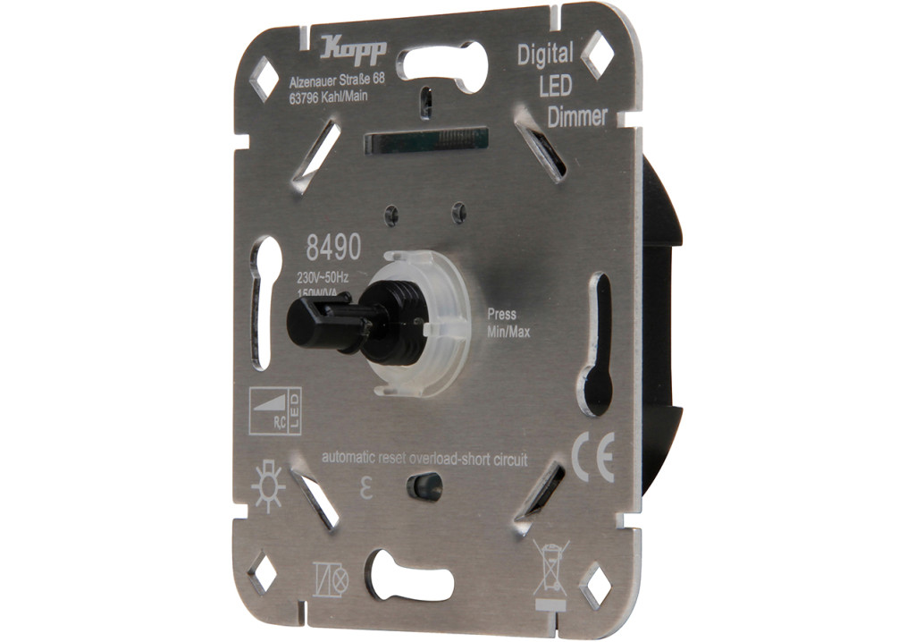 Kompakt, vielseitig und auf die Anforderungen moderner LED-Beleuchtung abgestimmt: Der LED-Dimmer RC 1–150 W (8490) von Kopp wurde vom niederländischen Fachmagazin Henk & Fred im Rahmen eines Praxis-Tests bewertet.
Das Ergebnis kann sich sehen lassen: Das Testpanel vergab 4,5 von 5 Sternen.